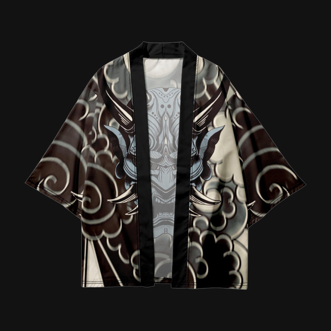 Vengeance™ Black Hannya Kimono Shirt