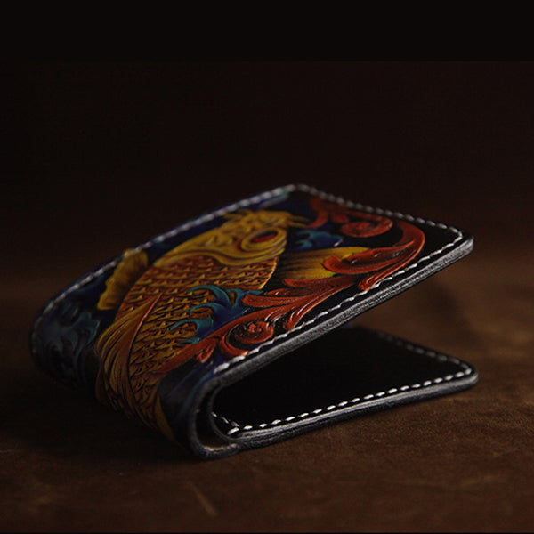 Hundred Ghosts™ Handcrafted Koi Leather Wallet
