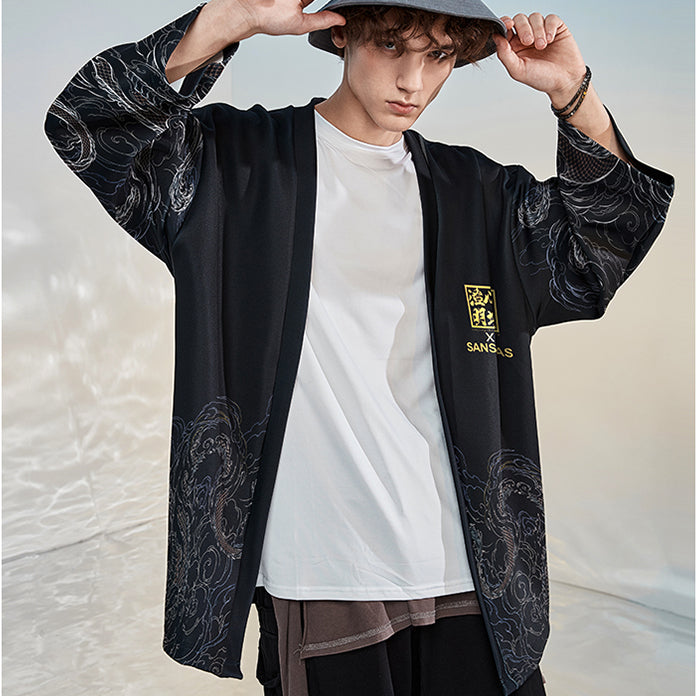 Ryujin x Lightning Kimono Shirt