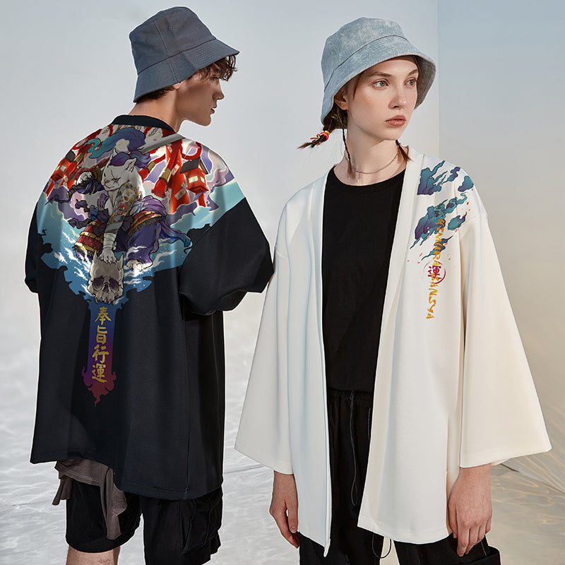Neko Warrior Kimono Shirt