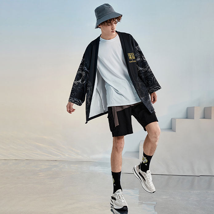 Ryujin x Lightning Kimono Shirt