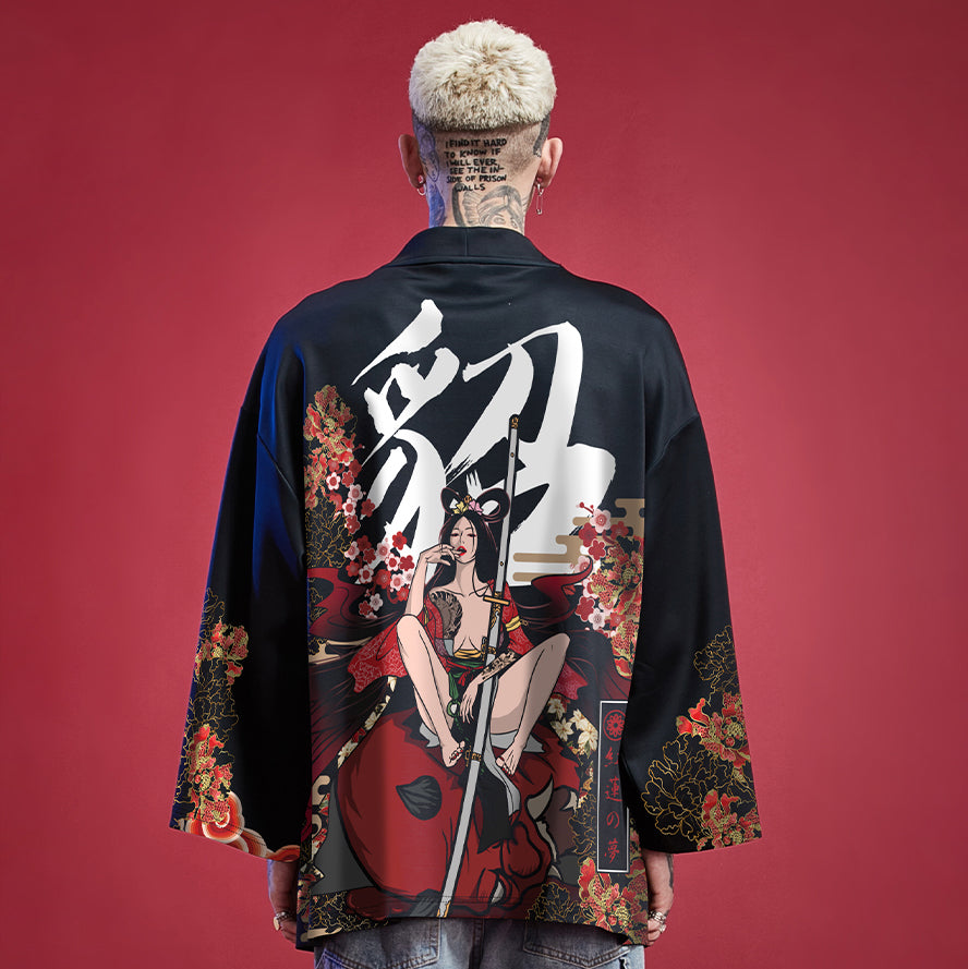 Hannya Geisha Kimono Shirt - Main Image
