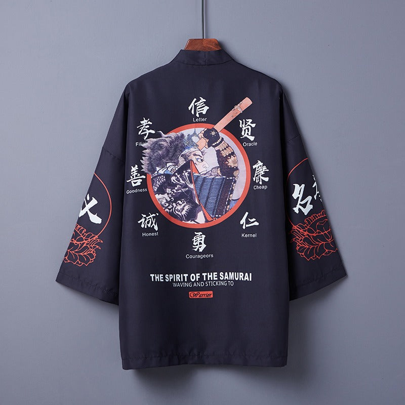 Bushido Samurai Free Size Kimono Shirt