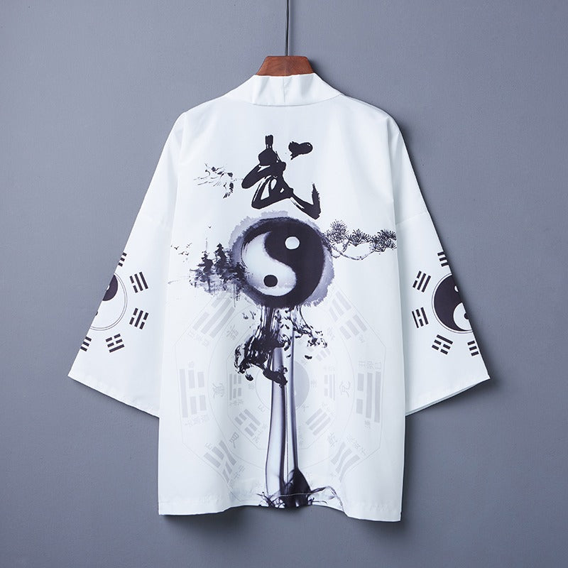 Yin & Yang Free Size Kimono Shirt