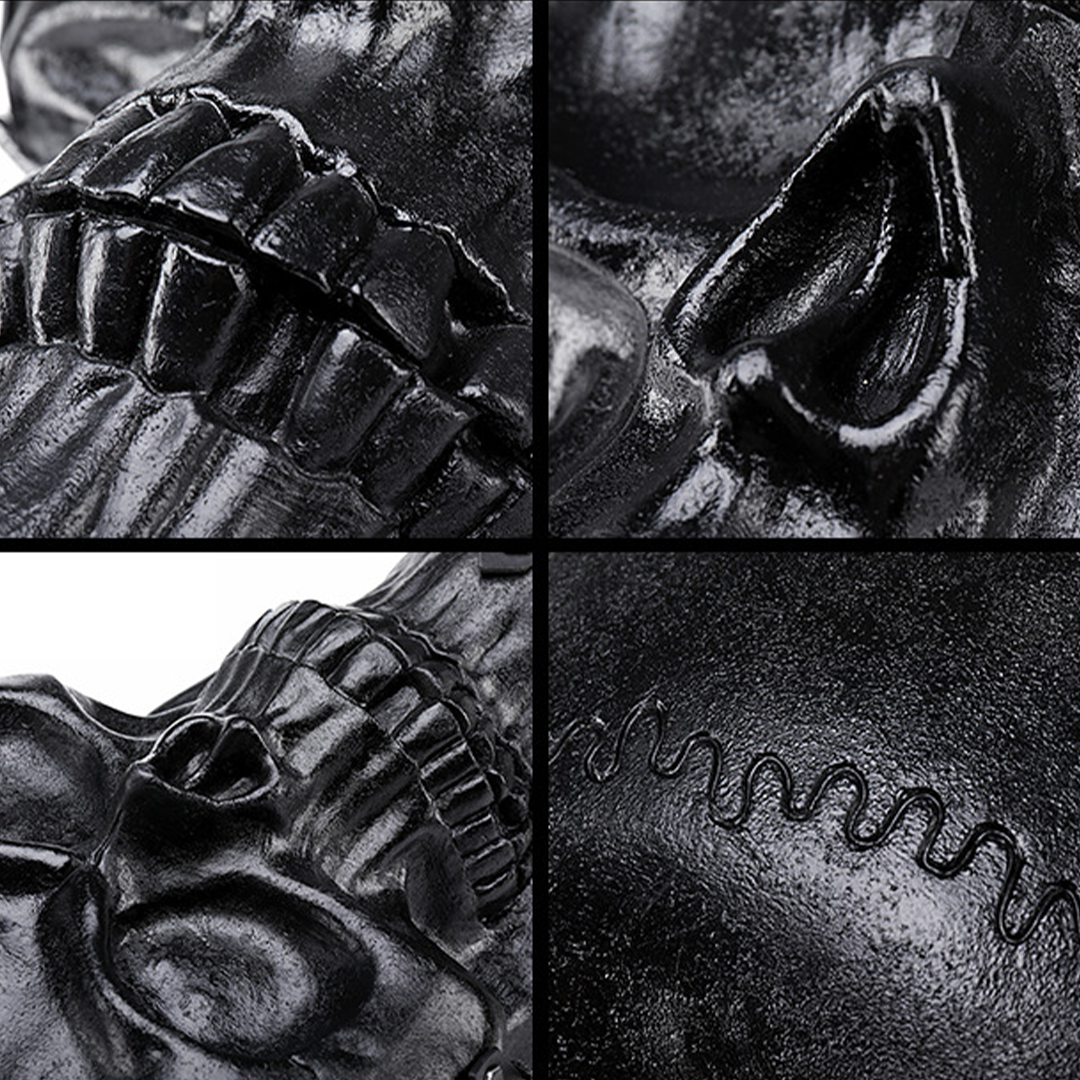Hundred Ghosts™ Black Starving Skeleton Backpack