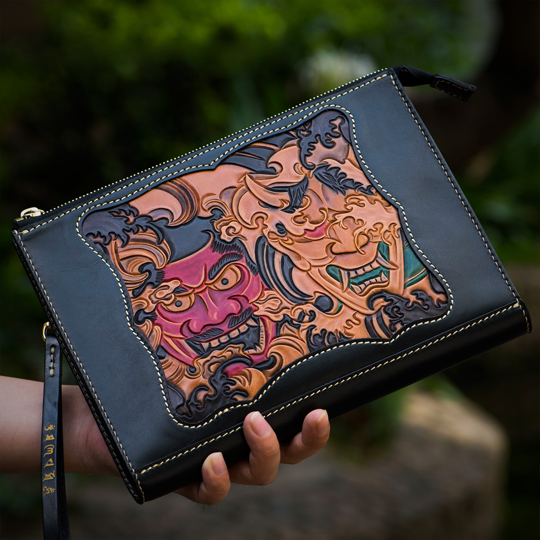 Tengu x Hannya Leather Case Wallet