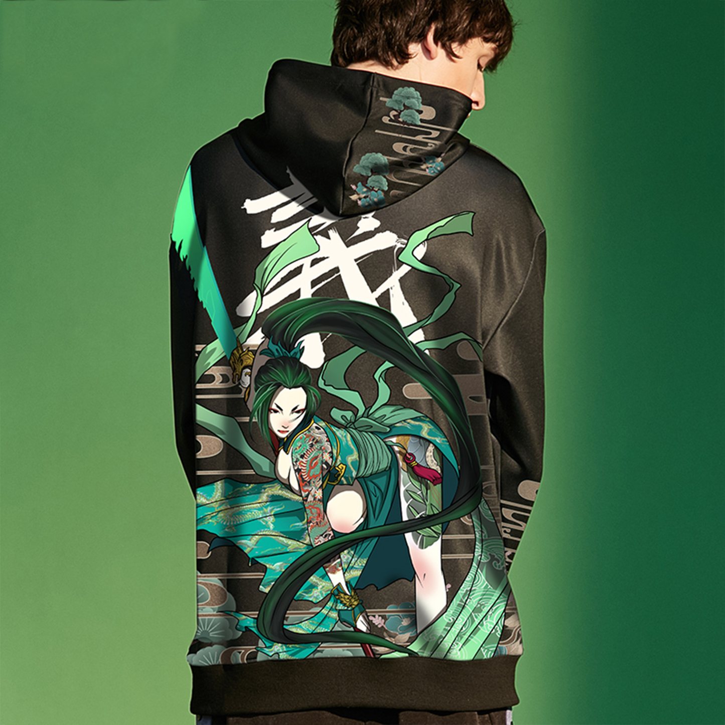 義 Goddess of War Pullover Hoodie