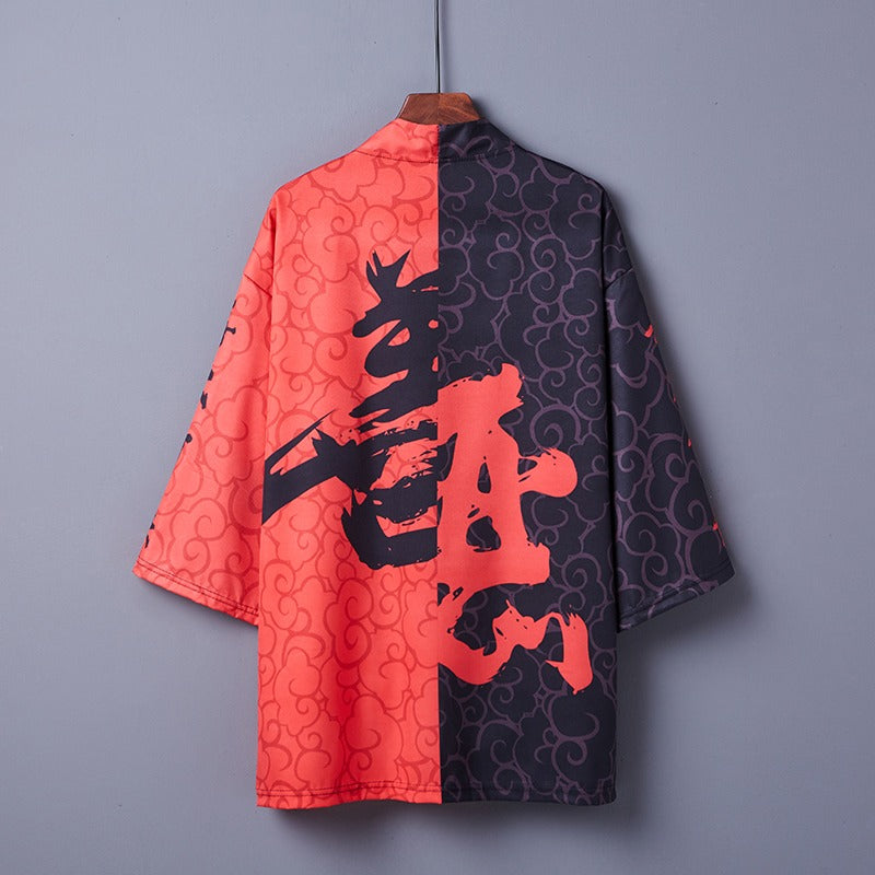 Good and Evil Free Size Kimono Shirt