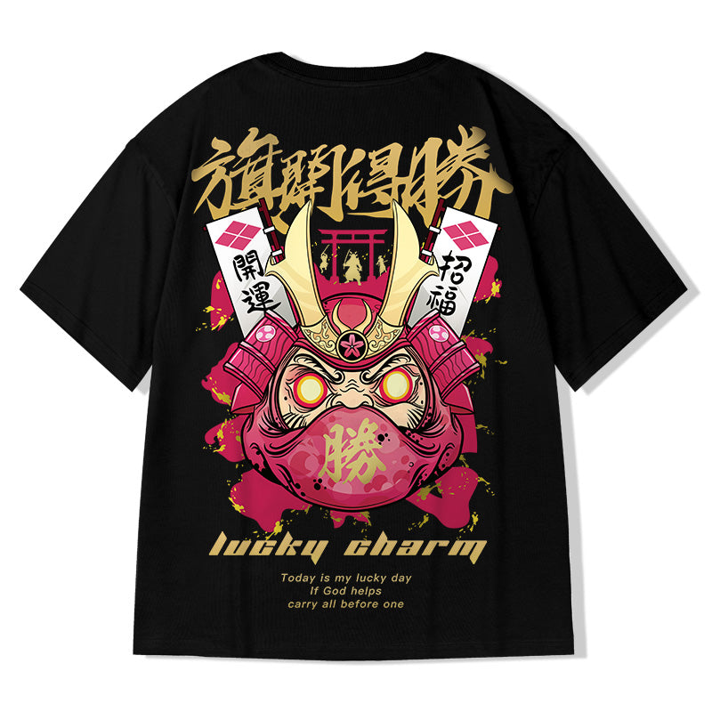 Lucky Daruma Samurai Loose Shirt