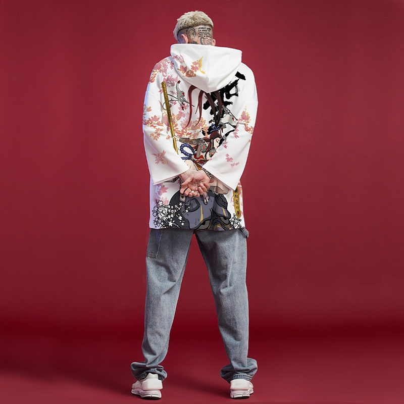 Geisha Assassin x Hannya Mask Pullover Hoodie