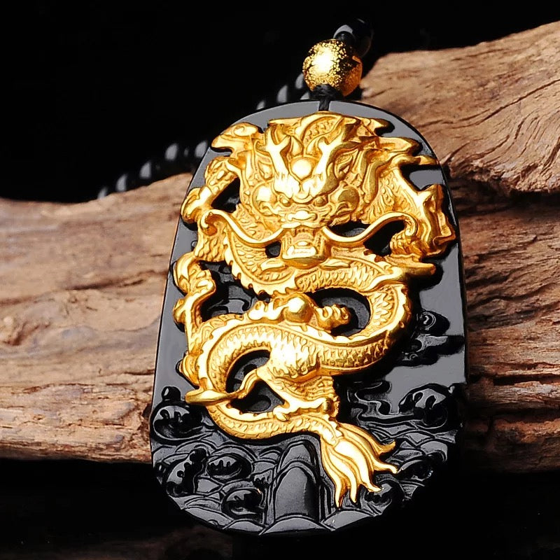 Shenron Golden Dragon Necklace