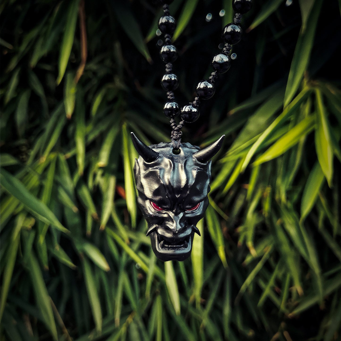 Dark Rage Hannya Mask Necklace