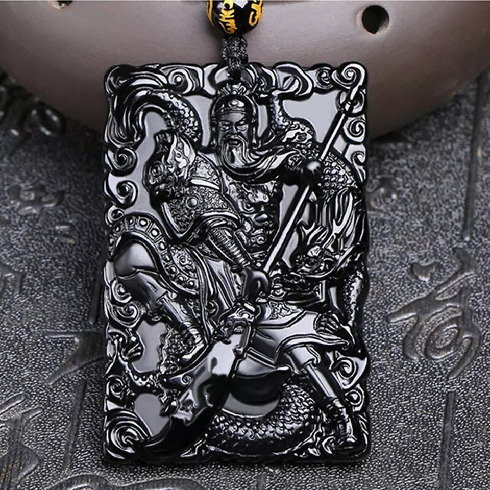 God Of Gangsters Guan Yu Dragon Pendant Necklace