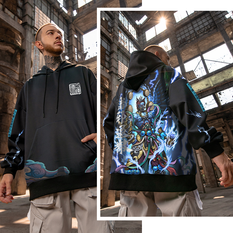 Raijin x Fujin Zip-up Winter Hoodie (30% OFF)