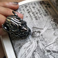 Shadow Mask Ronin Sterling Silver Ring