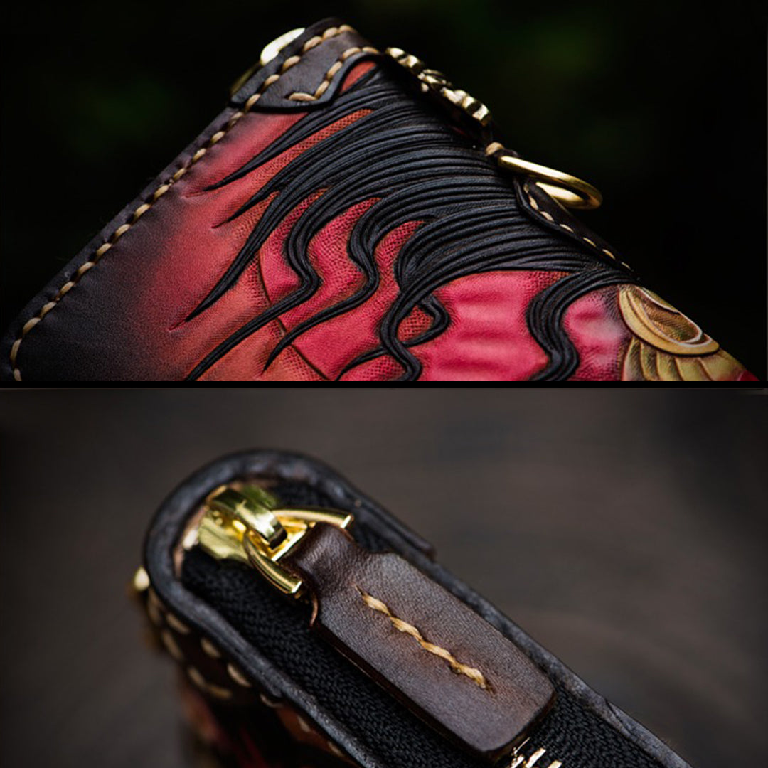 Hundred Ghosts™ Irezumi Japanese Leather Long Wallet