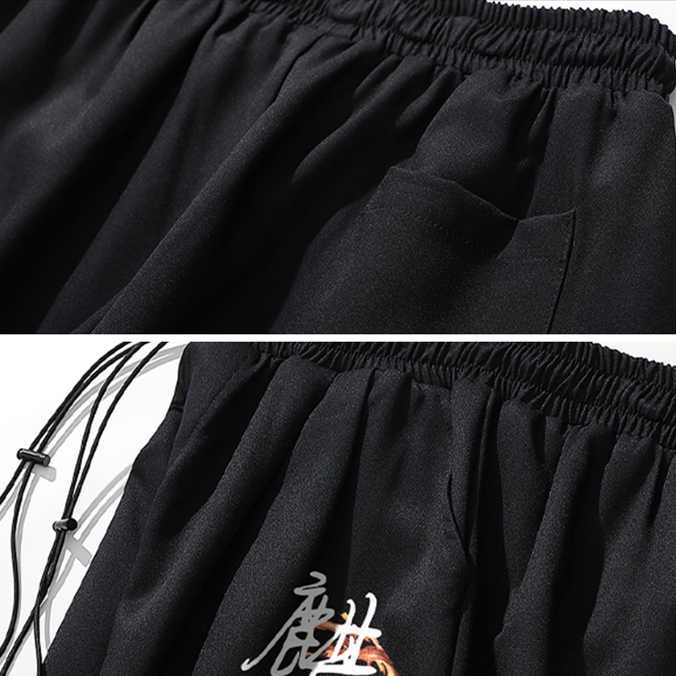 Flaming Ryujin Loose Sweatpants