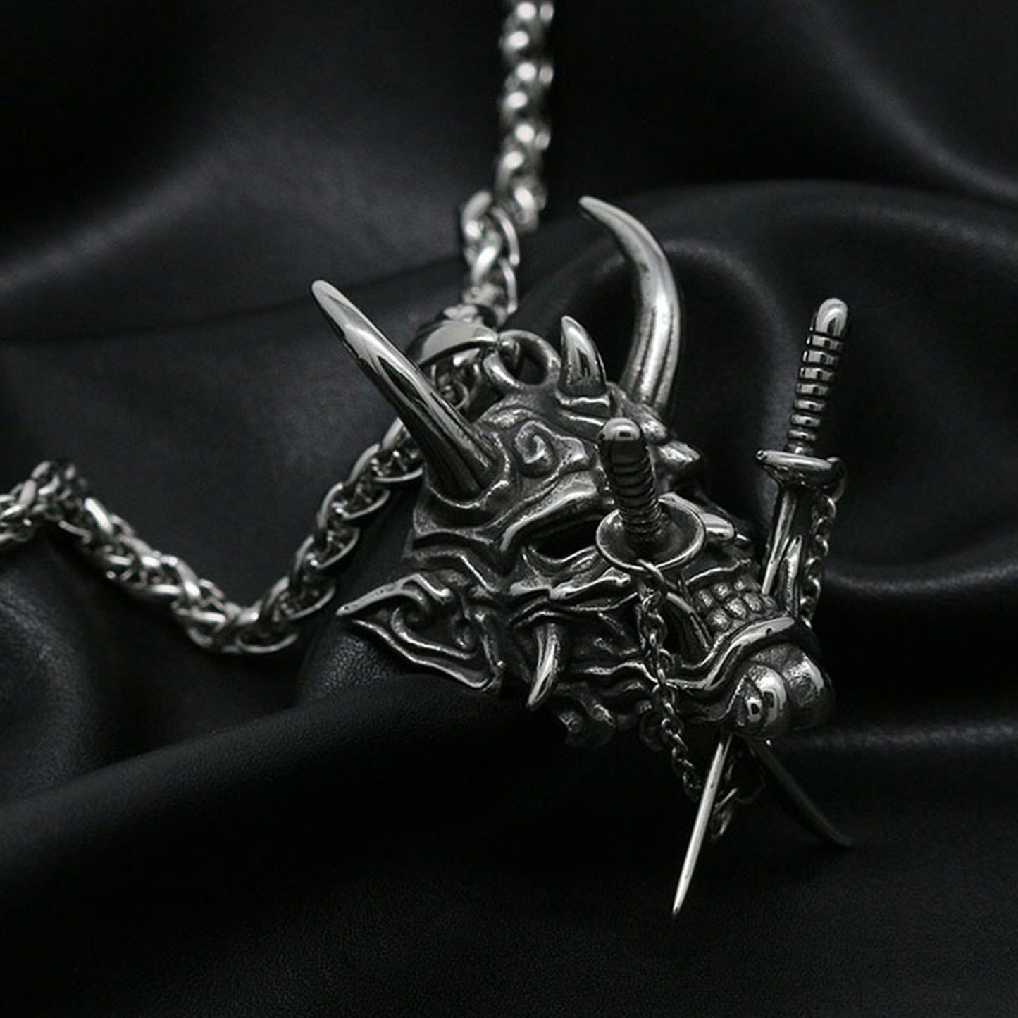 Hannya Revenge Demon Pendant Necklace (50% OFF)