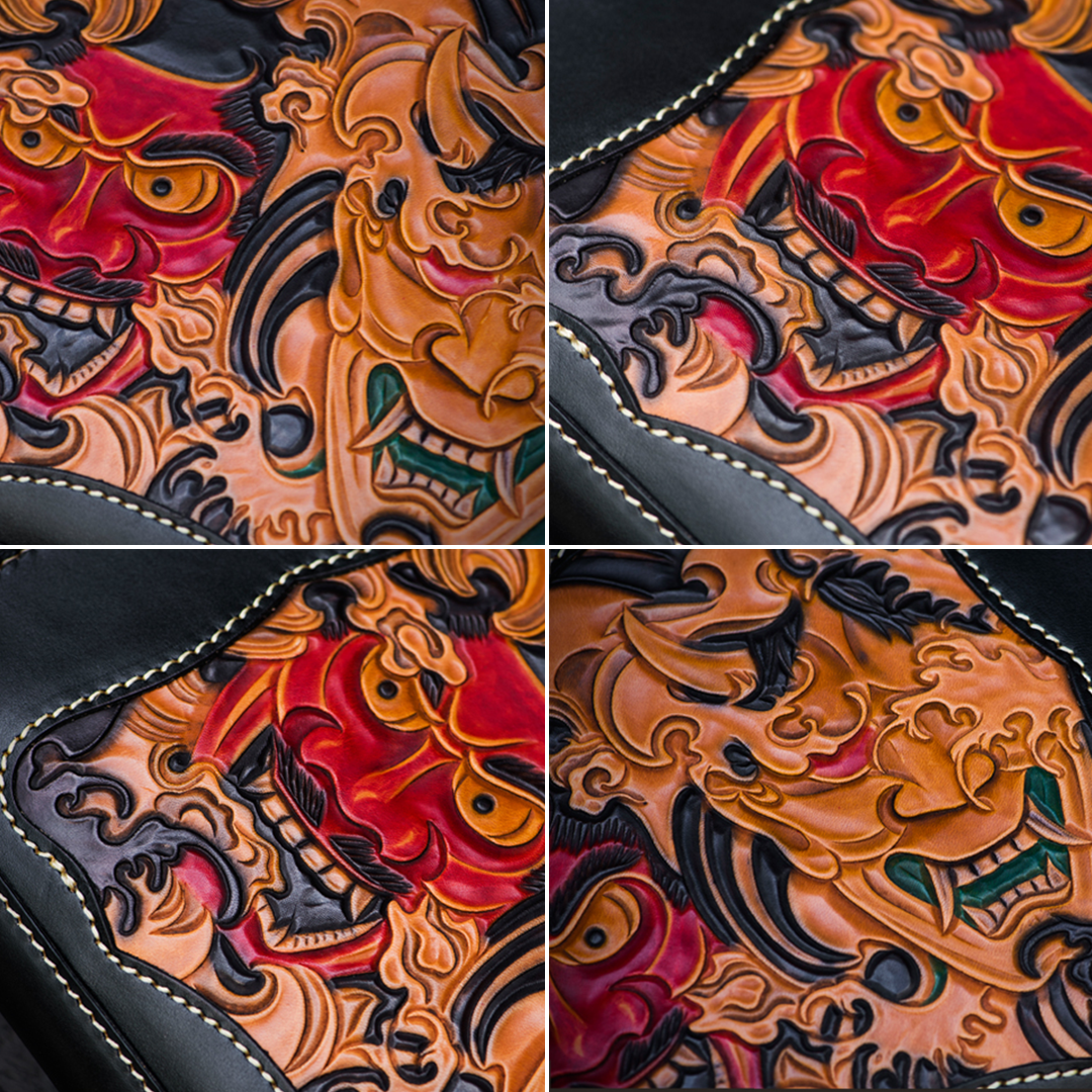 Tengu x Hannya Leather Case Wallet