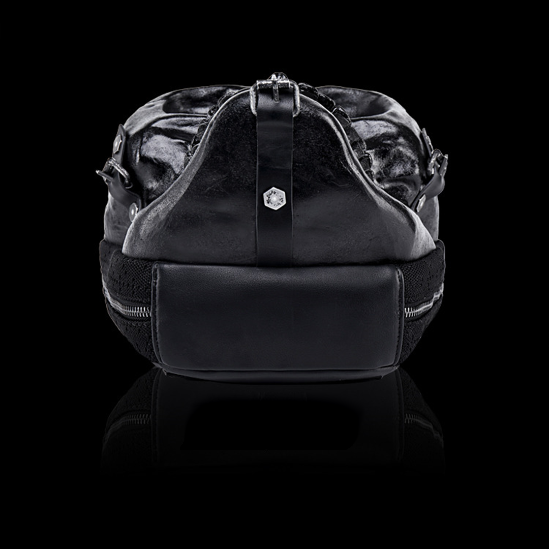 Hundred Ghosts™ Black Starving Skeleton Backpack