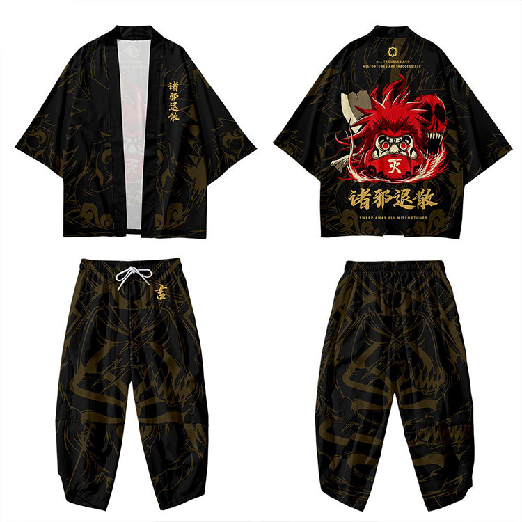 Daruma Warrior Kimono Shirt
