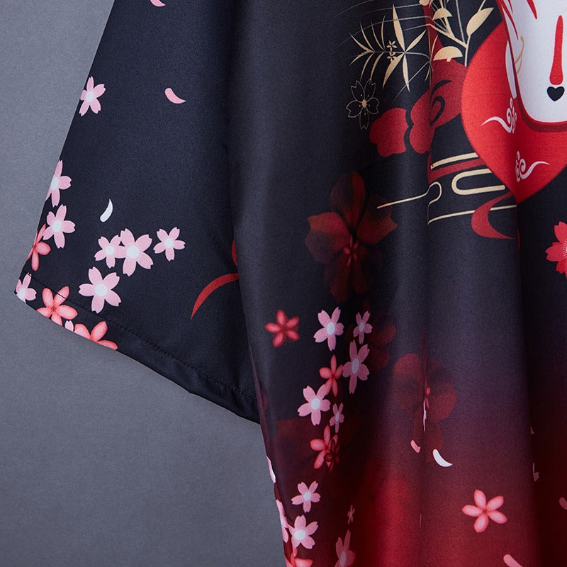 Kitsune Free Size Kimono Shirt