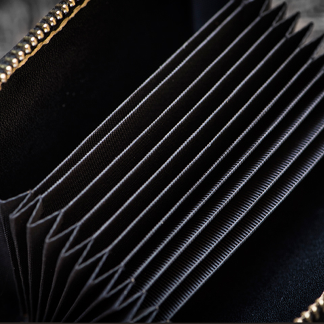 Kage™ | Irezumi Short Leather Zipper Wallet