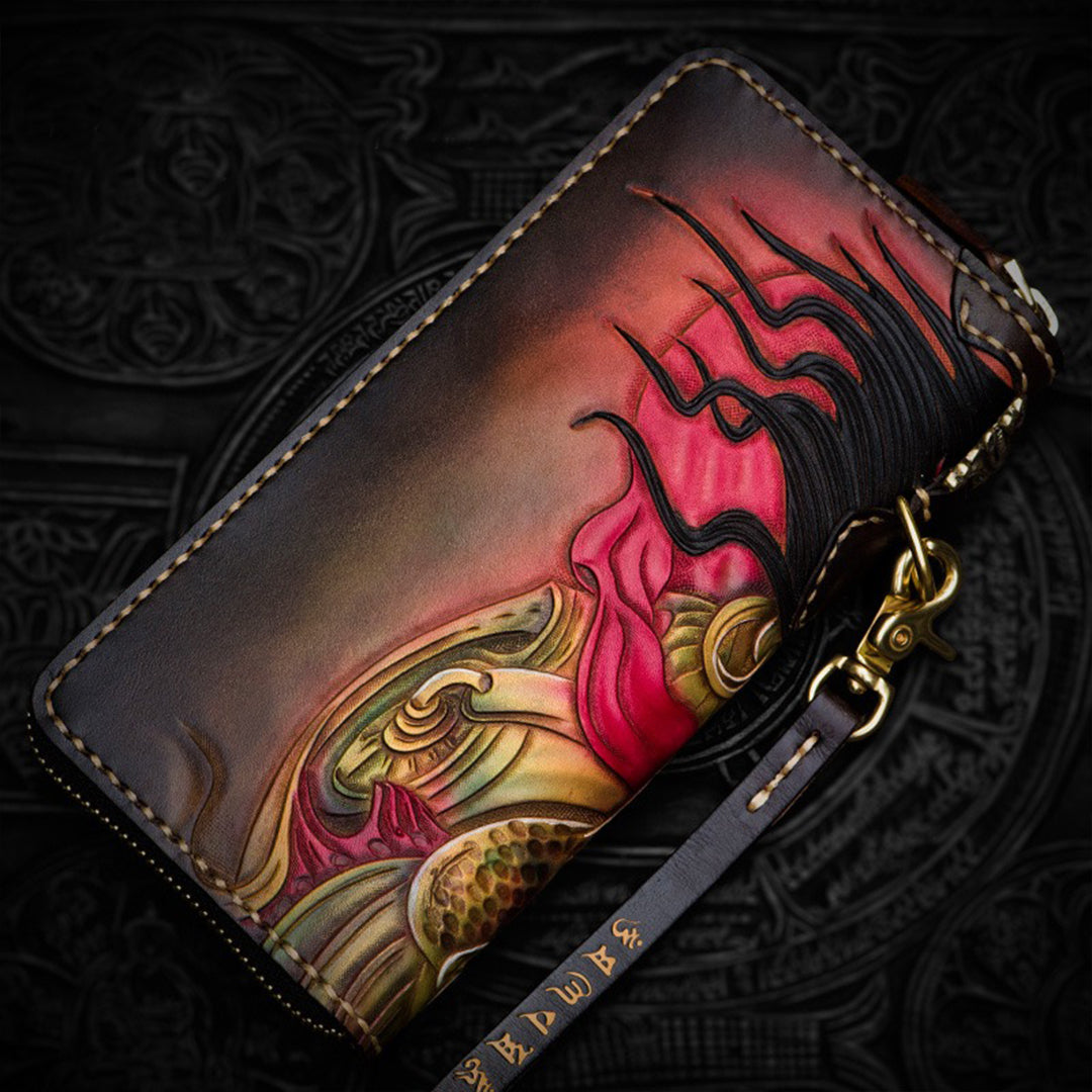 Hundred Ghosts™ Irezumi Japanese Leather Long Wallet