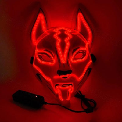 Cyberpunk Kitsune Mask