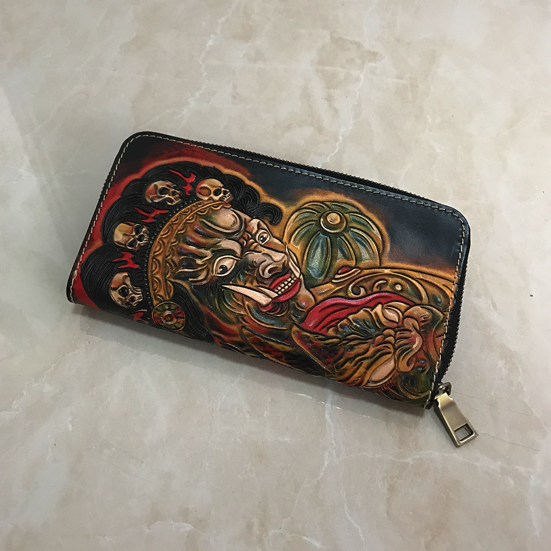 Hundred Ghosts™ Irezumi Japanese Leather Long Wallet