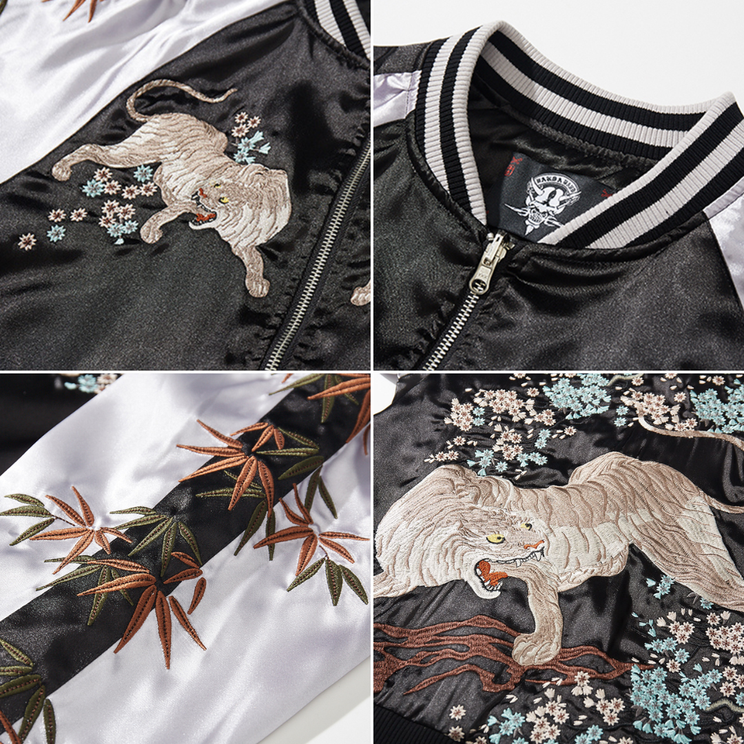 Tora™ White Tiger Sukajan Embroidered Jacket (60% OFF)