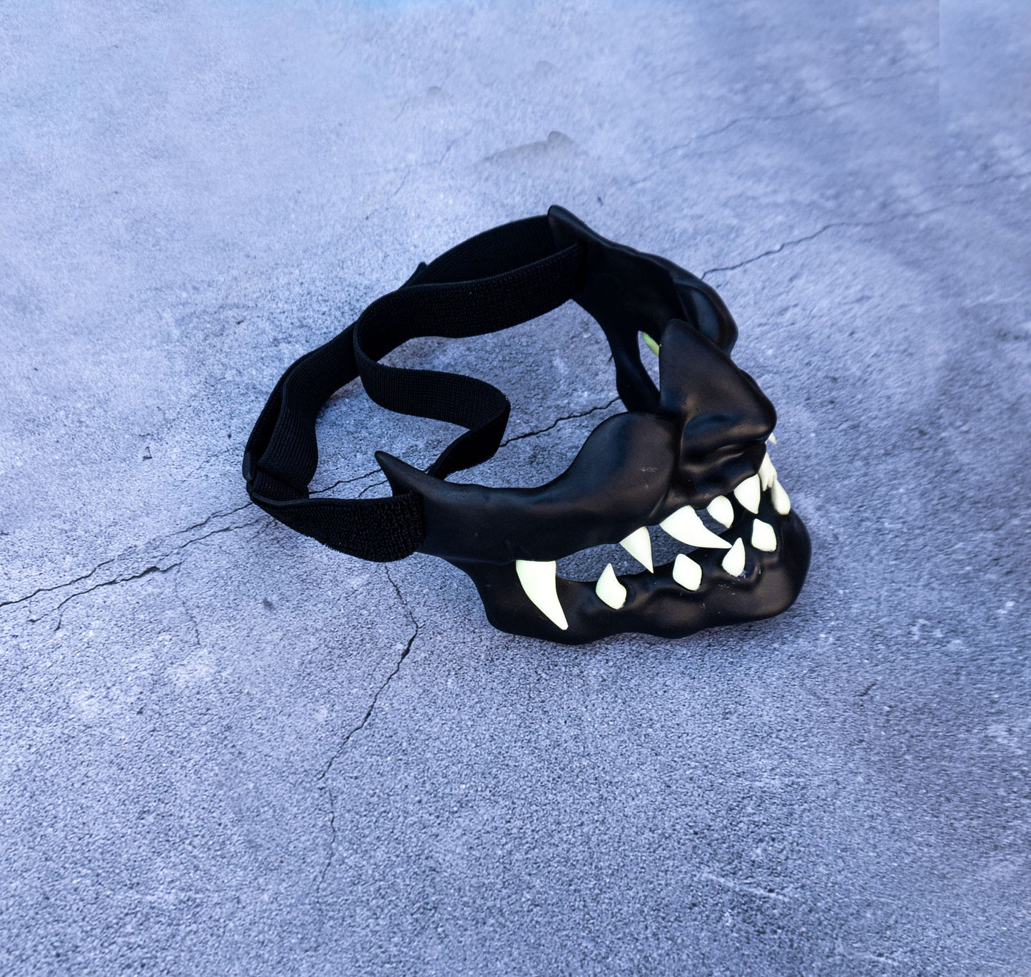 Cyberpunk Oni Glow Mask