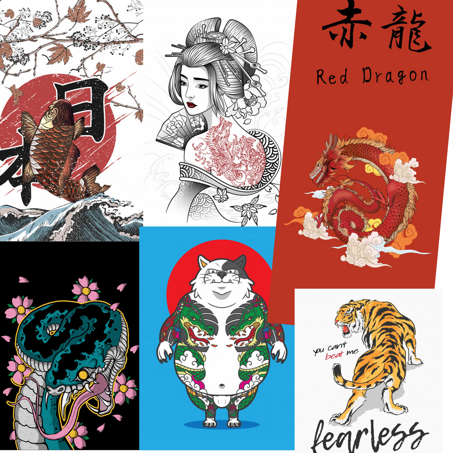 Japanese Style Phone Wallpaper - 30 Pack