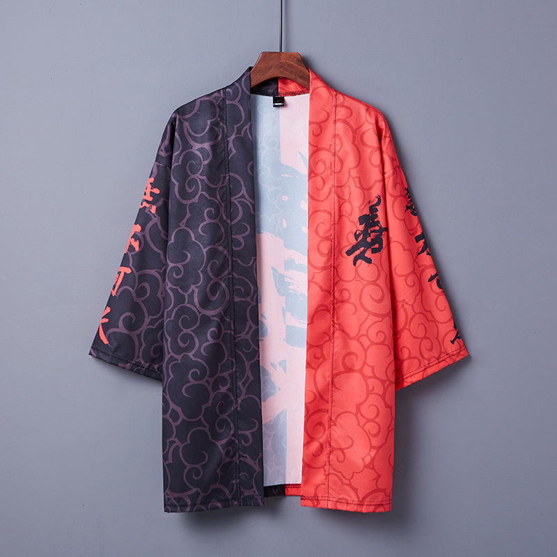 Good and Evil Free Size Kimono Shirt