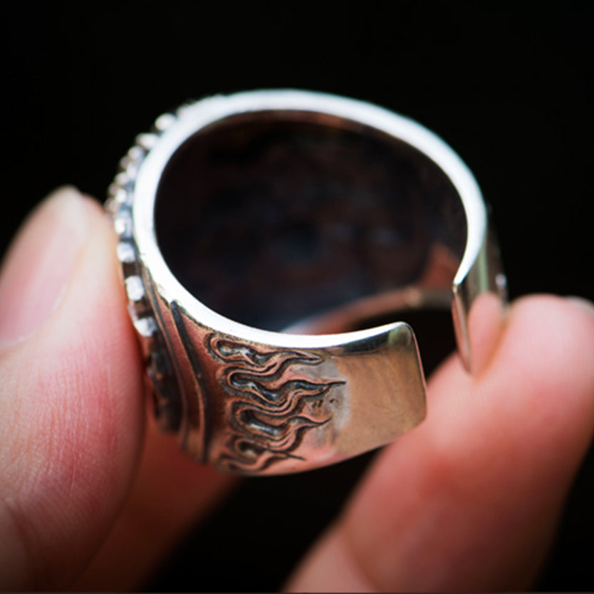 Good Vs Evil Buddha Ring