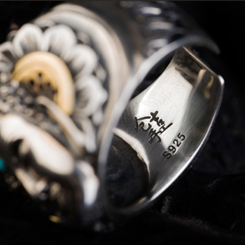 Good Vs Evil Buddha Ring