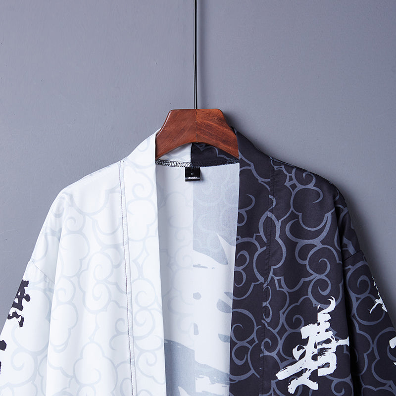 Good and Evil Free Size Kimono Shirt