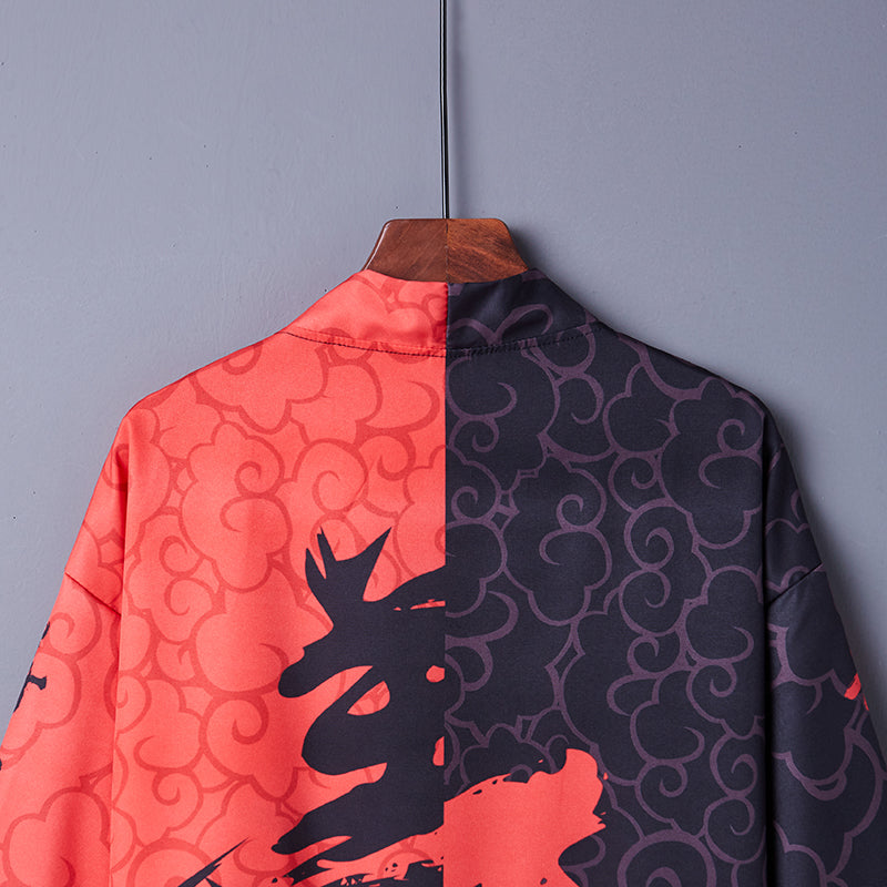 Good and Evil Free Size Kimono Shirt