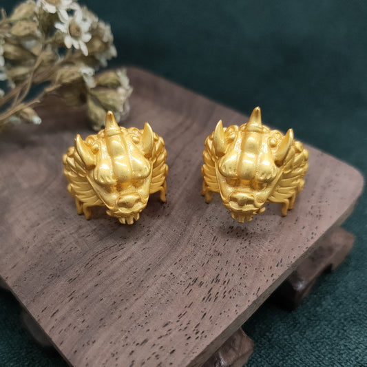 OniBand™ Raging Foo Dog Adjustable Ring