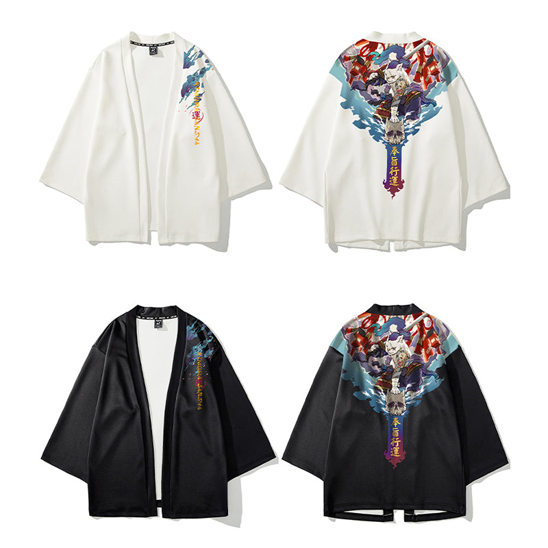 Neko Warrior Kimono Shirt