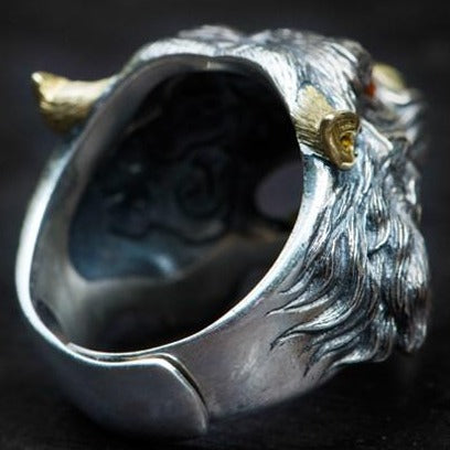 Tora Silver Tiger Ring
