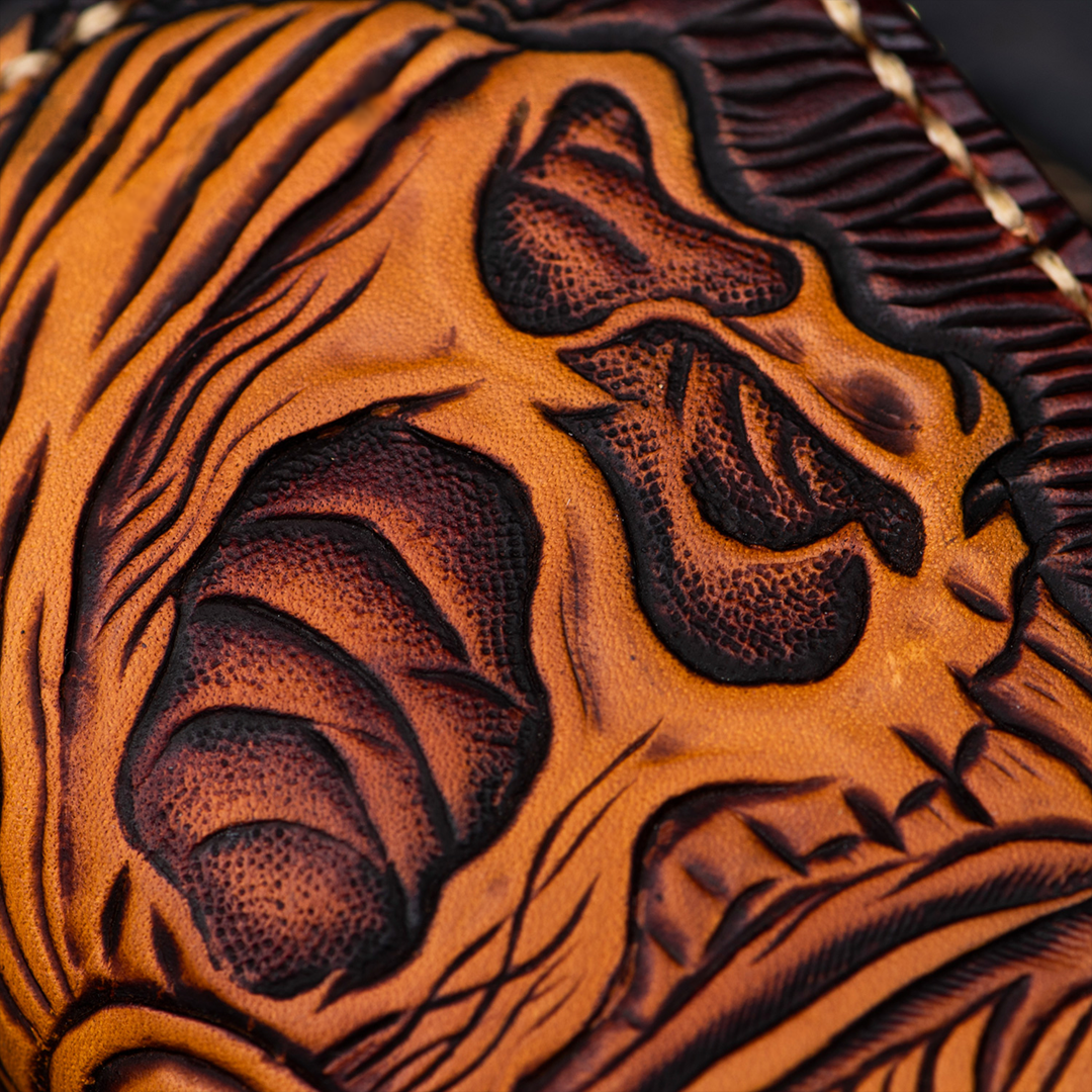 Kage™ | Irezumi Short Leather Zipper Wallet
