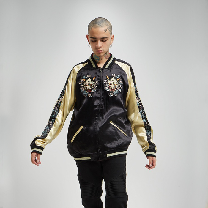 Vengeance Hannya Ghost Reversible Sukajan Embroidered Jacket (55% OFF)