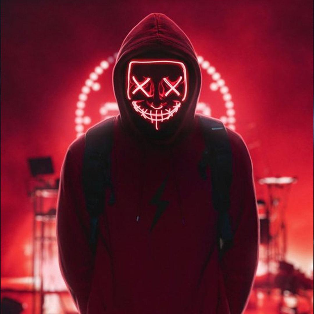 Cyberpunk Neon Purge Mask