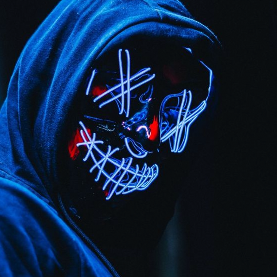 Cyberpunk Neon Purge Mask