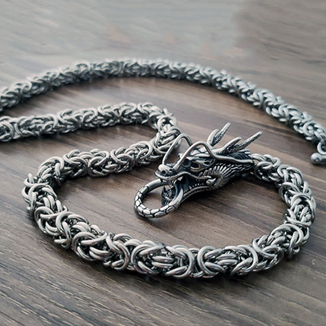 Starving Skeleton™ Ryujin Dragon Chain Necklace