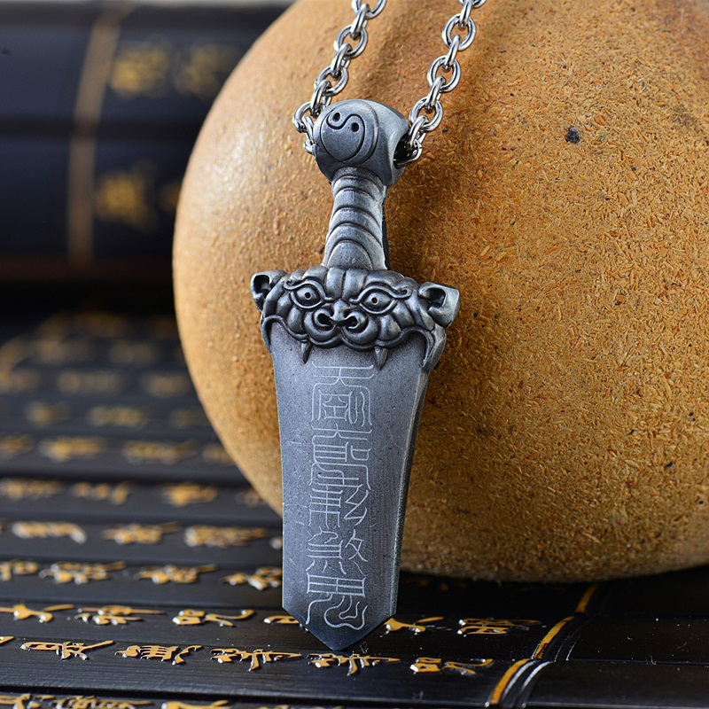 Starving Skeleton™ Thunder Blade Pendant Necklace