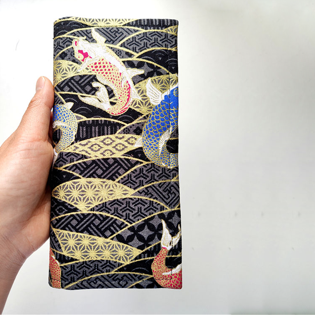 ZumiWallet™ Koi Tattoo Canvas Long Wallet