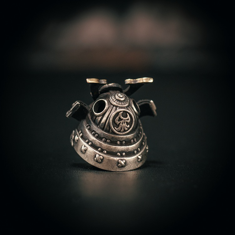 Starving Skeleton™ Samurai Tiger EDC Bead Pendant