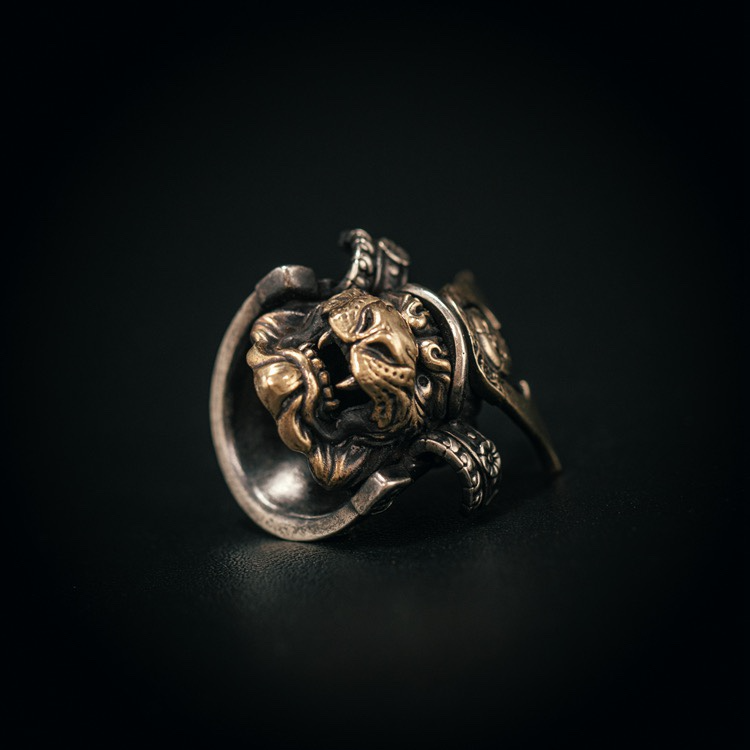 Starving Skeleton™ Samurai Tiger EDC Bead Pendant
